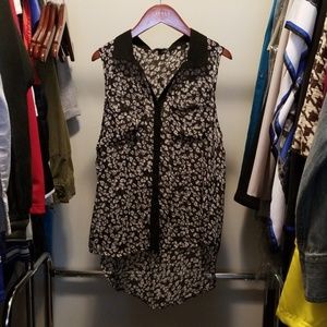 Sheer skull Marc eko blouse